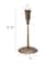 Hello Honey® 9" Antique Brass Hand-Forged Hammered Metal Taper Candle Holder